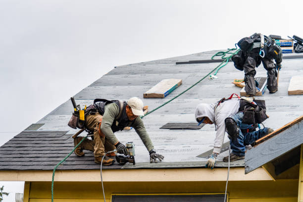 Professional Gutter Installation technician working in West Milton, OH